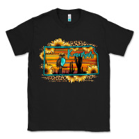 Black kansas owl sunset sunflower map Classic Tee - JahusDesignShop