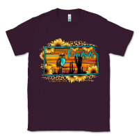 Plum kansas owl sunset sunflower map Classic Tee - JahusDesignShop