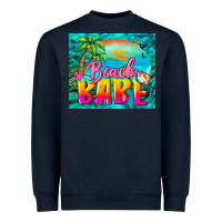 Navy beach babe Heavyweight Sweatshirt - BarkalooDesign