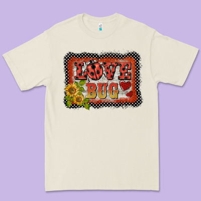 Ladybug  Love Bug Backround Premium Tee Designed By Barkaloodesign