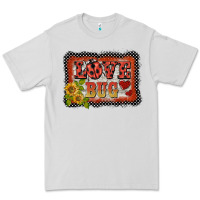 Dove Grey ladybug  love bug backround Premium Tee - BarkalooDesign