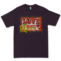 Plum ladybug  love bug backround Premium Tee - BarkalooDesign