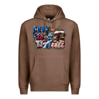 Chestnut Born to be free Premium Hoodie - CowGirlArtShop