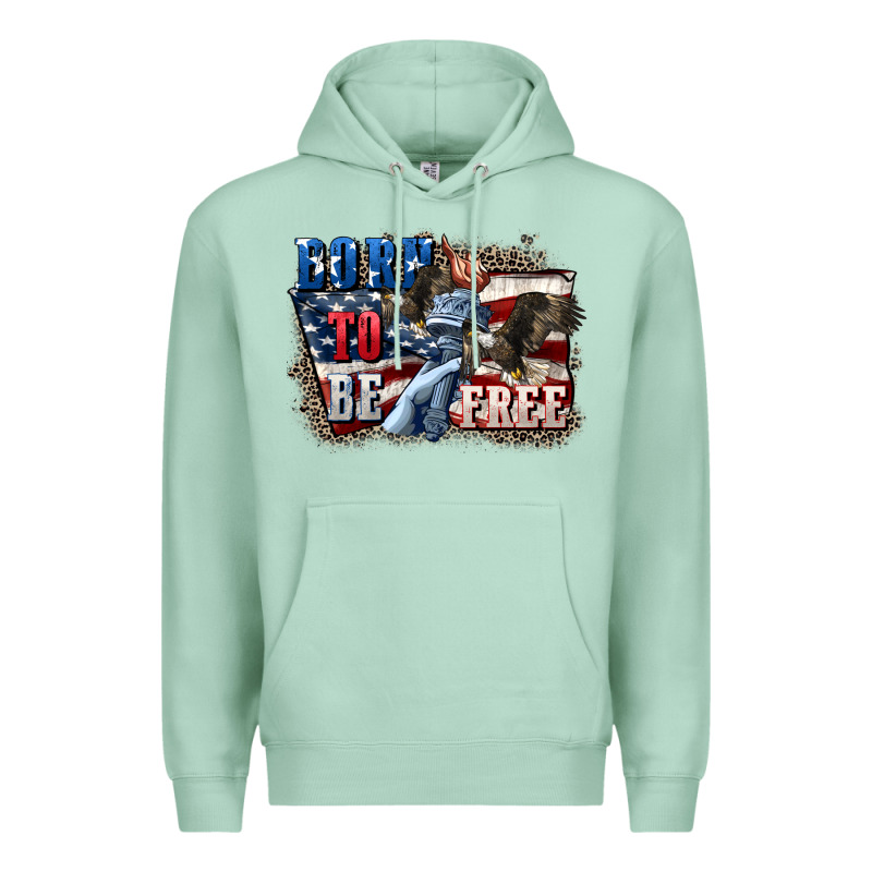 Born To Be Free Premium Hoodie by CowGirlArtShop | Teevron