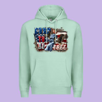 Born To Be Free Premium Hoodie Designed By Cowgirlartshop