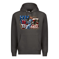 Smoke Born to be free Premium Hoodie - CowGirlArtShop