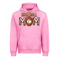 Fuchsia Pink Baseball Mom Urban Hoodie - CowhideDigitalArt