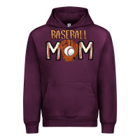 Mauve Wine Baseball Mom Urban Hoodie - CowhideDigitalArt