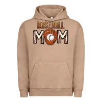 Pigment Burro Baseball Mom Urban Hoodie - CowhideDigitalArt