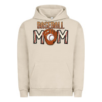 Pigment French Oak Baseball Mom Urban Hoodie - CowhideDigitalArt