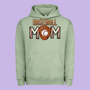 Baseball Mom Urban Hoodie Designed By Cowhidedigitalart