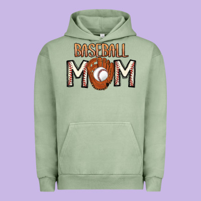 Baseball Mom Urban Hoodie Designed By Cowhidedigitalart