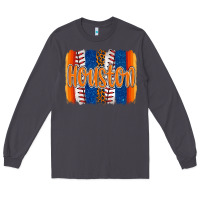 Smoke houston baseball team spirit brushstrokes Long Sleeve Tee - Artiststas