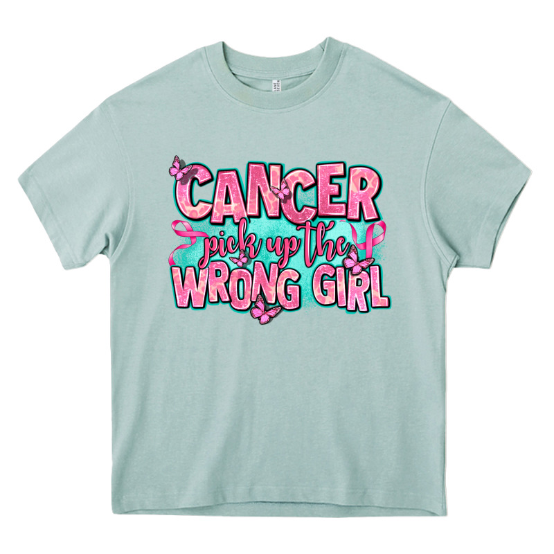 Cancer Pick Up The Wrong Girl Heavy Core Tee by AdoDesignShop | Teevron