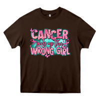 Chocolate Brown cancer pick up the wrong girl Heavy Core Tee - AdoDesignShop
