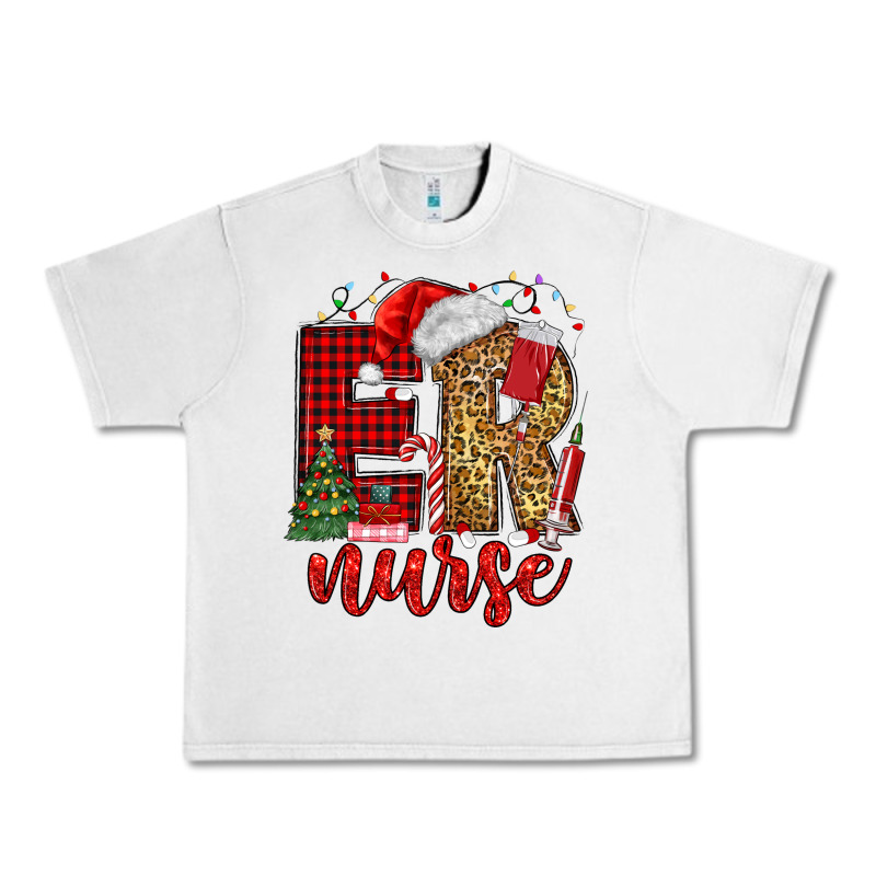 Er Nurse Christmas Urban Heavy Tee by MaliasSmallBusiness | Teevron