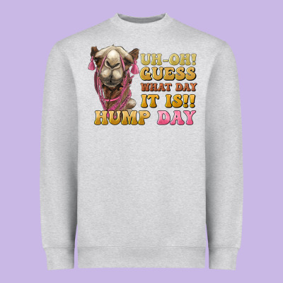 Guess What Day It Is Hump Day Camel Heavyweight Sweatshirt Designed By Barkaloodesign