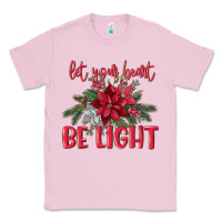 Bubblegum Pink Let your heart be light Classic Tee - MaliasSmallBusiness