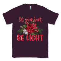 Plum Let your heart be light Classic Tee - MaliasSmallBusiness
