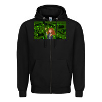 Black wizard girl and cat Zipper Hoodie - TumblerDesignByShophia