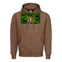 Chestnut wizard girl and cat Zipper Hoodie - TumblerDesignByShophia