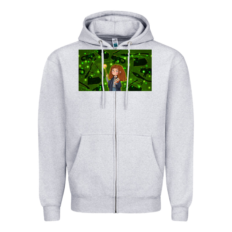 Wizard Girl And Cat Zipper Hoodie by TumblerDesignByShophia | Teevron