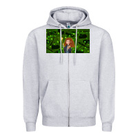 Heather Grey wizard girl and cat Zipper Hoodie - TumblerDesignByShophia