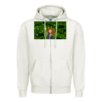 Oatmeal Heather wizard girl and cat Zipper Hoodie - TumblerDesignByShophia