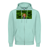 Seafoam wizard girl and cat Zipper Hoodie - TumblerDesignByShophia