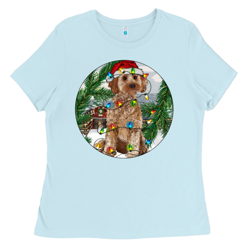 Cockapoo Christmas Ladies Tee by RanaPortraitStore | Teevron
