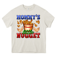 Cream mommy's little nugget Heavy Core Tee - AdoDesignShop