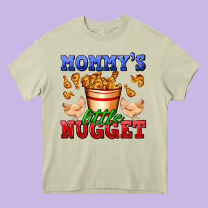 Mommy's Little Nugget Heavy Core Tee Designed By Adodesignshop