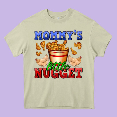 Mommy's Little Nugget Heavy Core Tee Designed By Adodesignshop