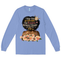 Colony Blue i love the woman l've become black girl Long Sleeve Tee - Artiststas