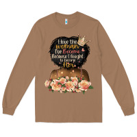 Toasted Coconut i love the woman l've become black girl Long Sleeve Tee - Artiststas