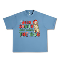 Pebble Blue dear santa dont forget the dog Urban Heavy Tee - MaliasSmallBusiness