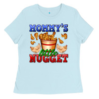 Baby Blue mommy's little nugget Ladies Tee - AdoDesignShop