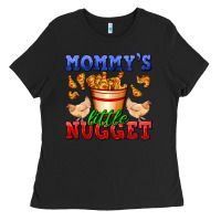 Black mommy's little nugget Ladies Tee - AdoDesignShop