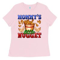 Bubblegum Pink mommy's little nugget Ladies Tee - AdoDesignShop