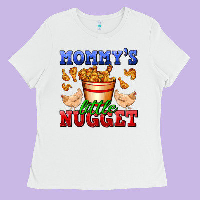 Mommy's Little Nugget Ladies Tee Designed By Adodesignshop