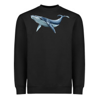 Black humpback whale Heavyweight Sweatshirt - BarkalooDesign