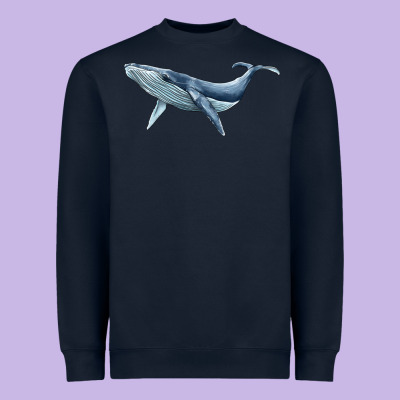 Humpback Whale Heavyweight Sweatshirt Designed By Barkaloodesign
