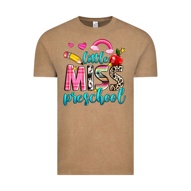 Little Miss Preschool Vintage Tee by NancyCooperArtShop | Teevron