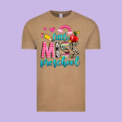 Little Miss Preschool Vintage Tee Designed By Nancycooperartshop