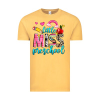 Vintage Mustard little miss preschool Vintage Tee - NancyCooperArtShop
