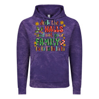 Cloud Purple deck the halls and not your family fa la la la laa Vintage Hoodie - MaliasSmallBusiness