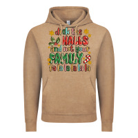 Vintage Coffee deck the halls and not your family fa la la la laa Vintage Hoodie - MaliasSmallBusiness