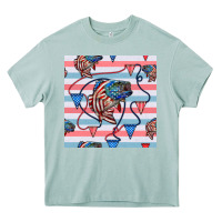 Arona american flag bass Heavy Core Tee - BundleAndBundleShop