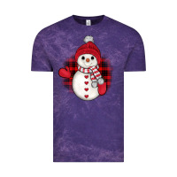 Cloud Purple snowman christmas Vintage Tee - JahusDesignShop