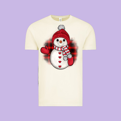 Snowman Christmas Vintage Tee Designed By Jahusdesignshop